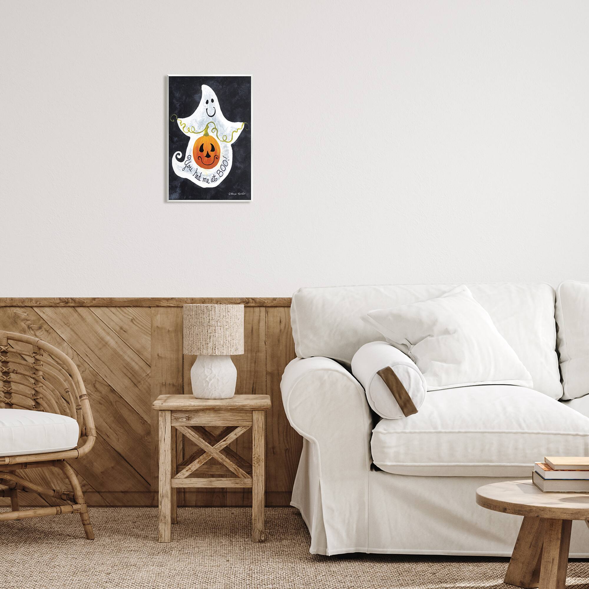 Stupell Industries You Had Me At Boo Ghost Wall Plaque Art